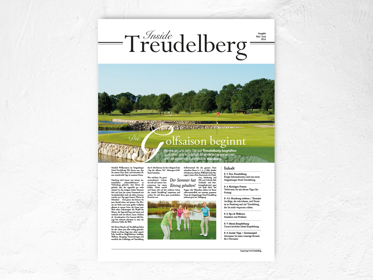Titelblatt Inside Treudelberg Ausgabe März